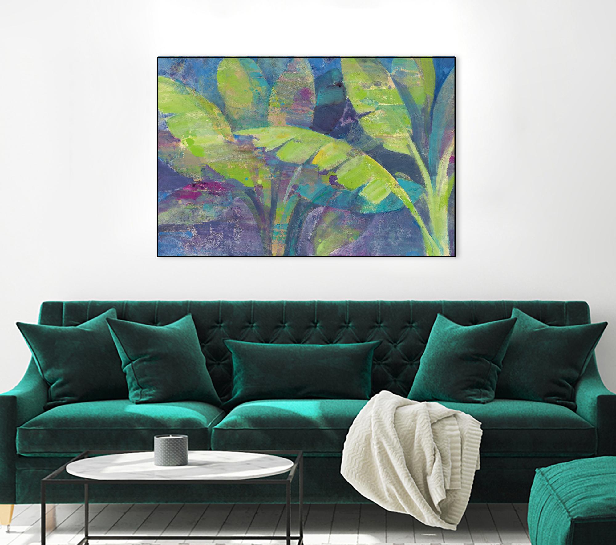 Bermuda Palms by Albena Hristova on GIANT ART - purple tropical