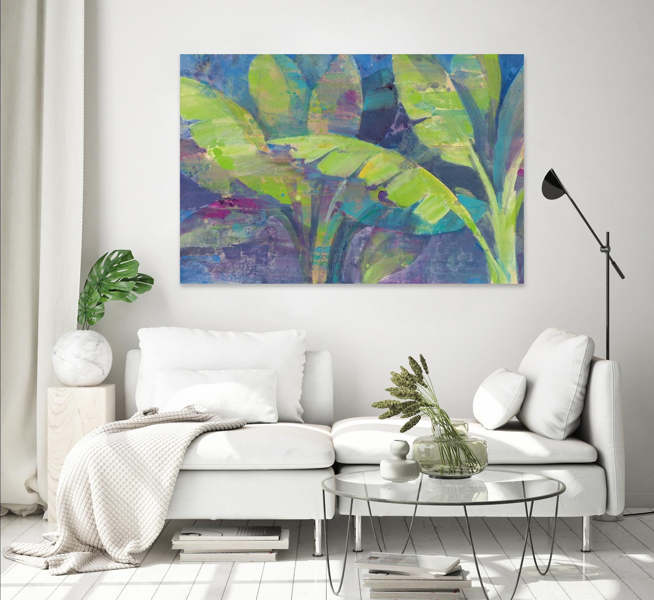 Bermuda Palms by Albena Hristova on GIANT ART - purple tropical