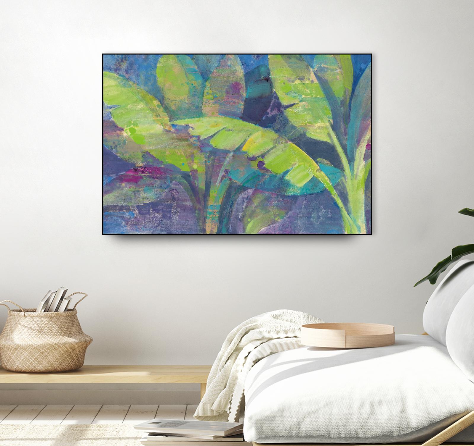 Bermuda Palms by Albena Hristova on GIANT ART - purple tropical