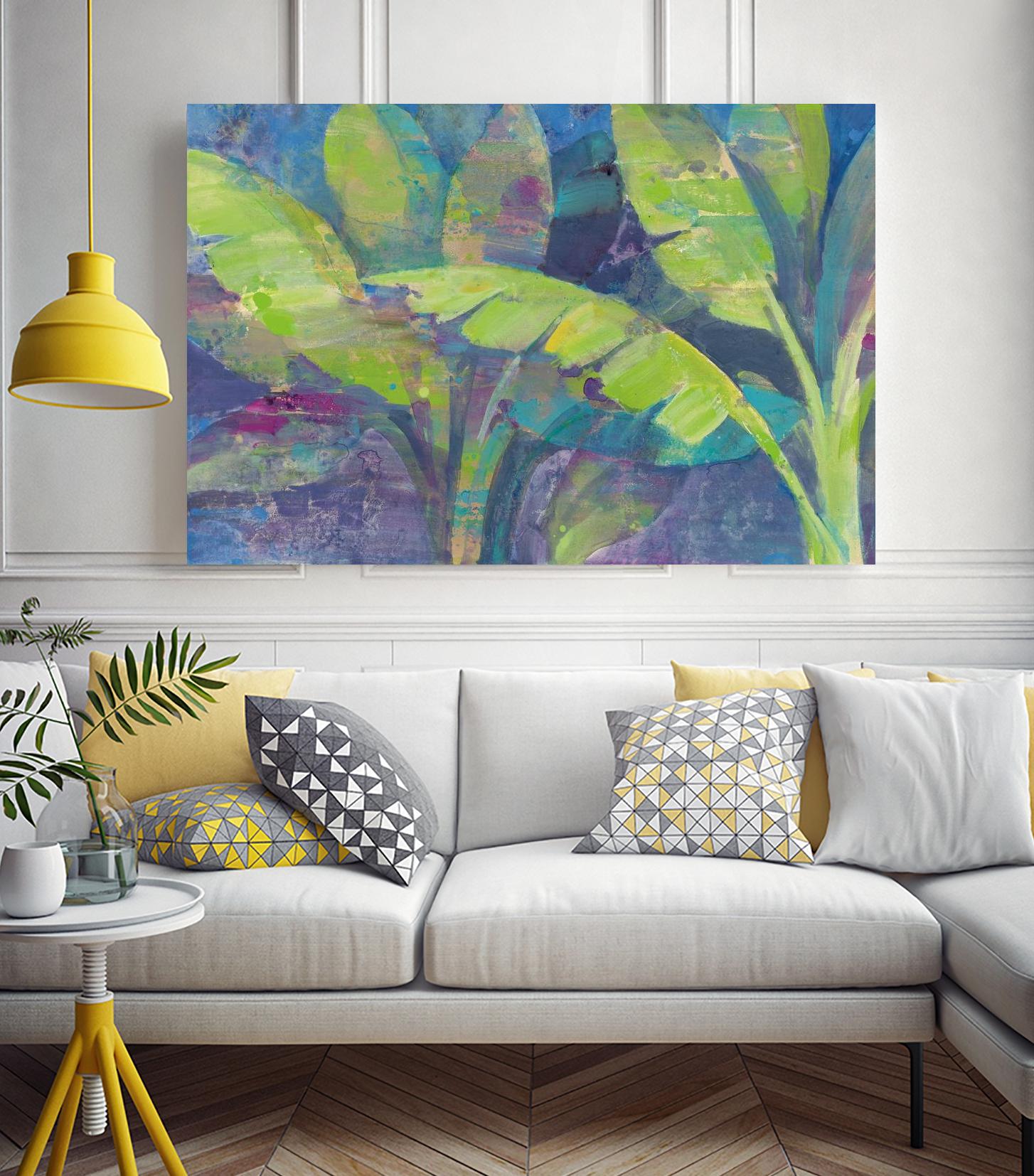 Bermuda Palms by Albena Hristova on GIANT ART - purple tropical
