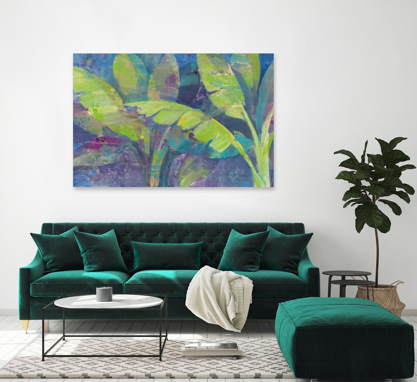 Bermuda Palms by Albena Hristova on GIANT ART - purple tropical
