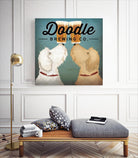 Doodle Beer Double by Ryan Fowler on GIANT ART - beige typography