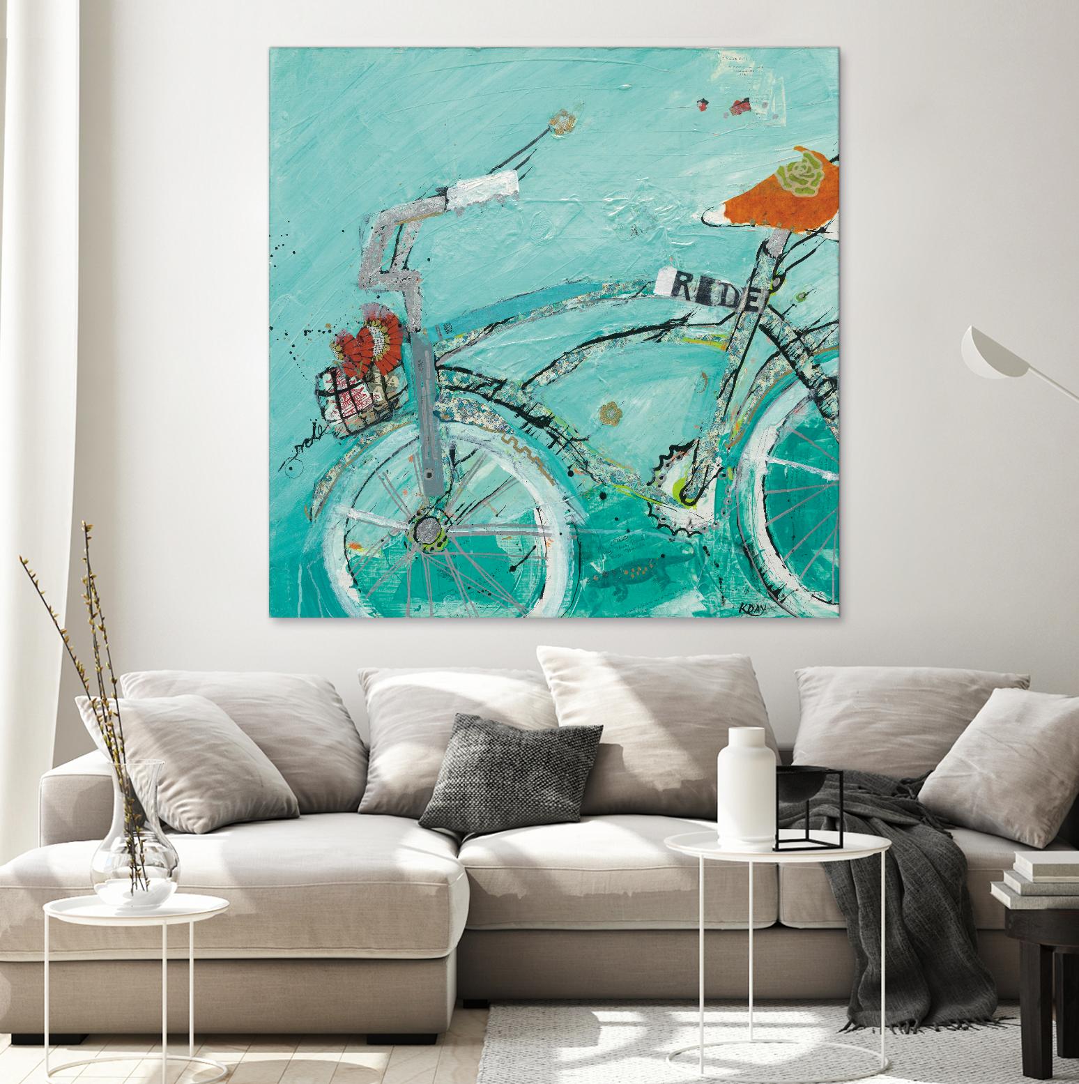 Ride by Kellie Day on GIANT ART - orange leisure