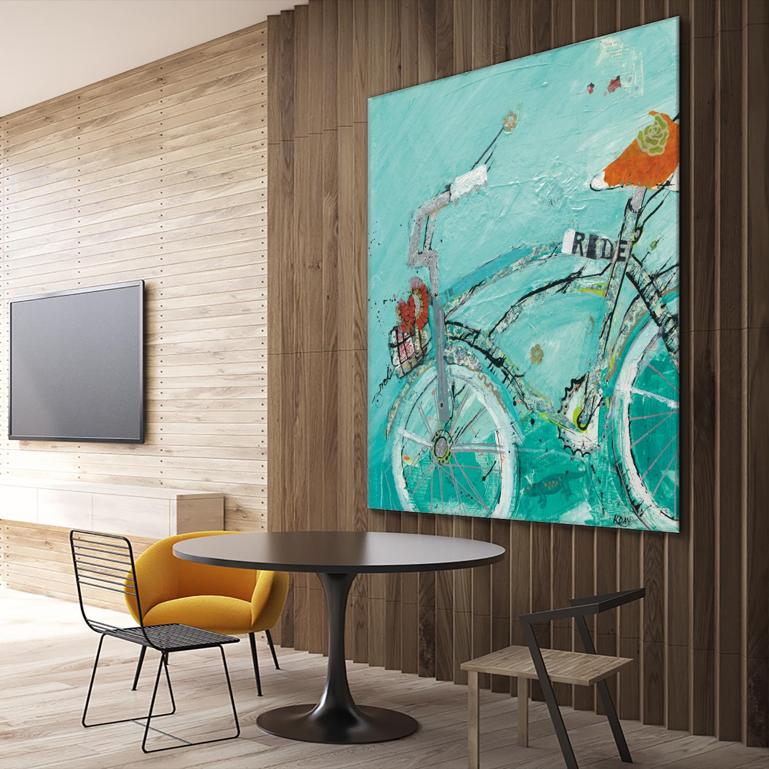 Ride by Kellie Day on GIANT ART - orange leisure