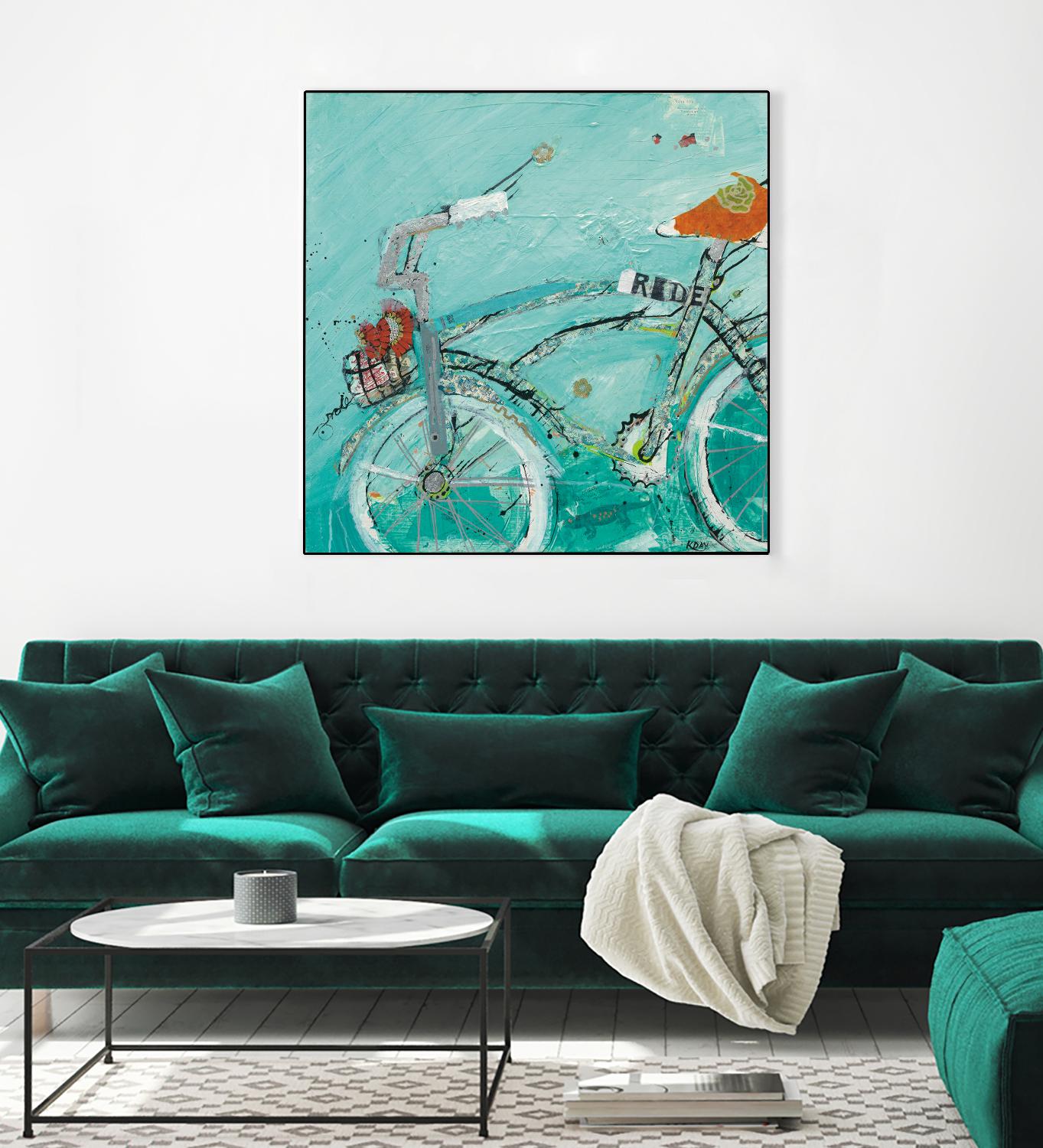 Ride by Kellie Day on GIANT ART - orange leisure