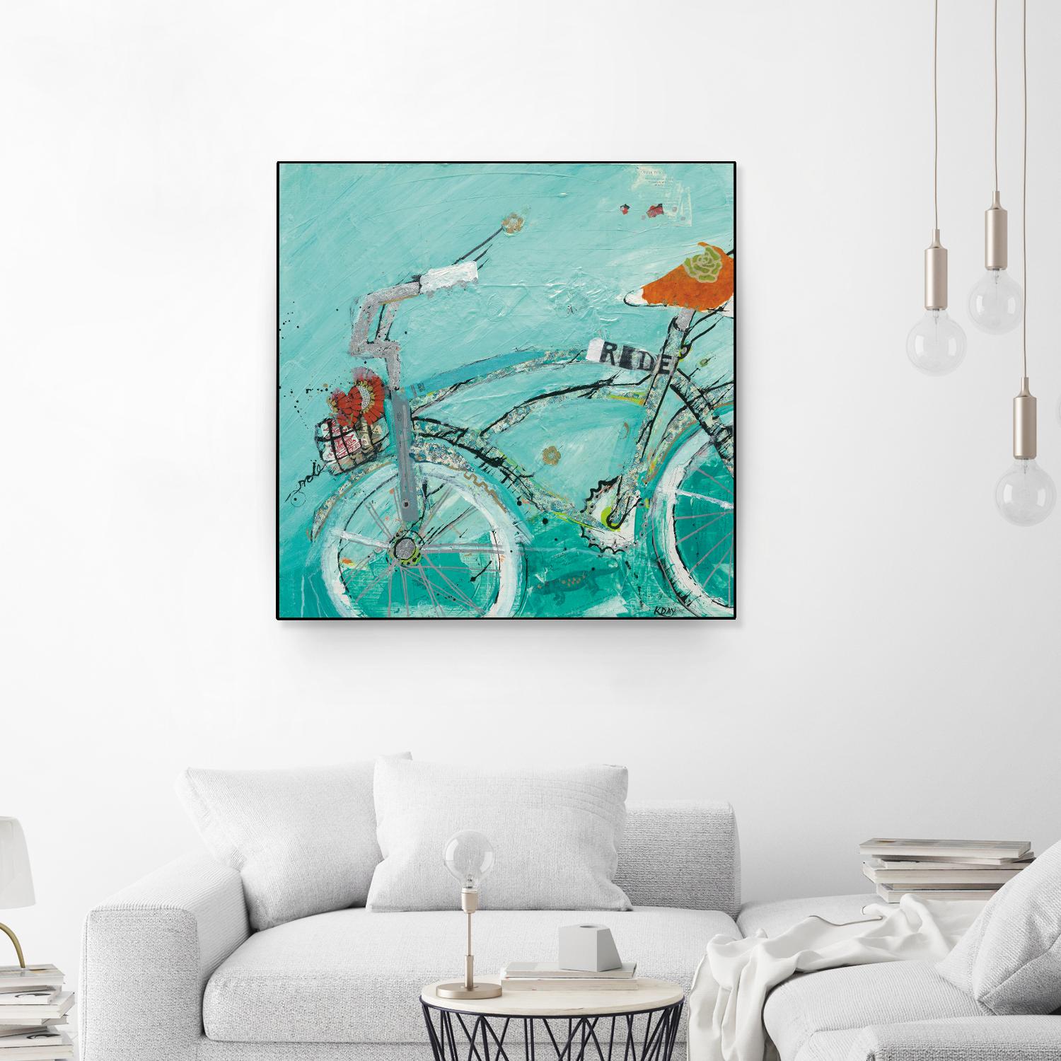 Ride by Kellie Day on GIANT ART - orange leisure