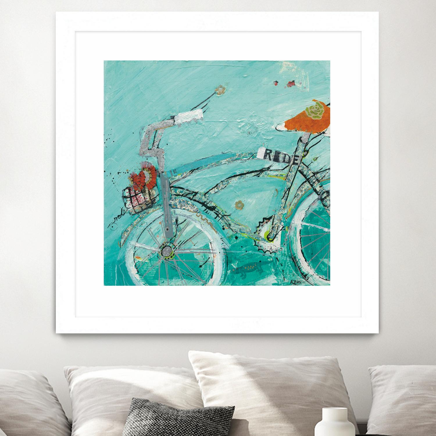Ride by Kellie Day on GIANT ART - orange leisure