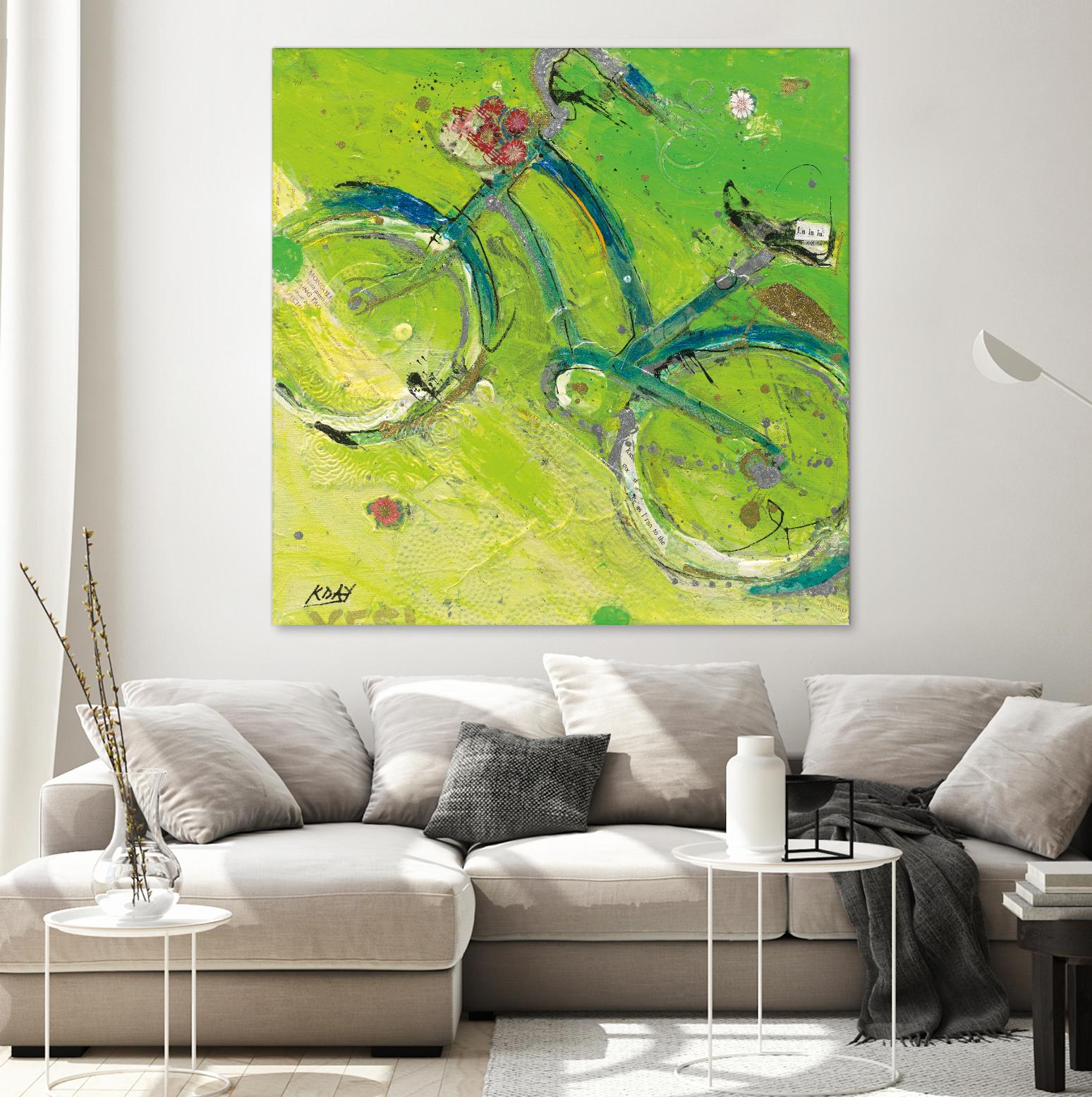 Yes by Kellie Day on GIANT ART - blue leisure