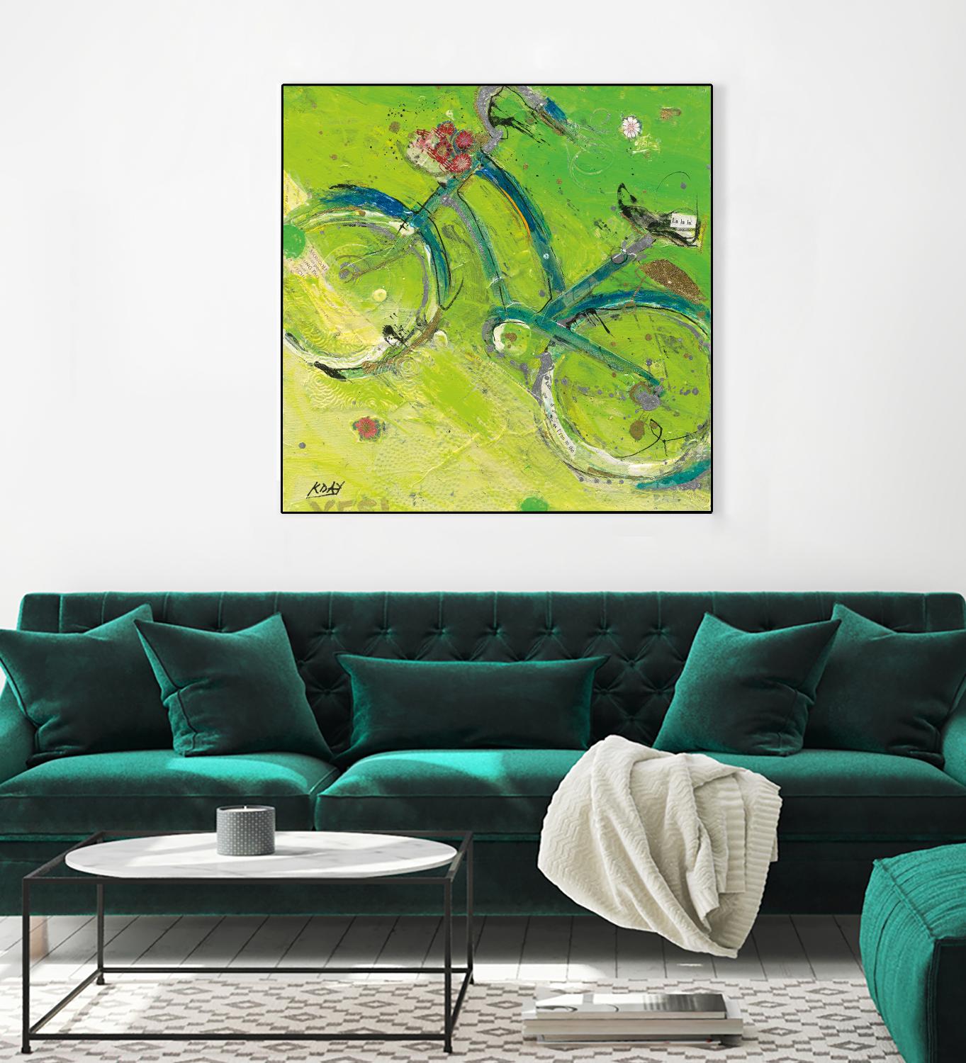 Yes by Kellie Day on GIANT ART - blue leisure