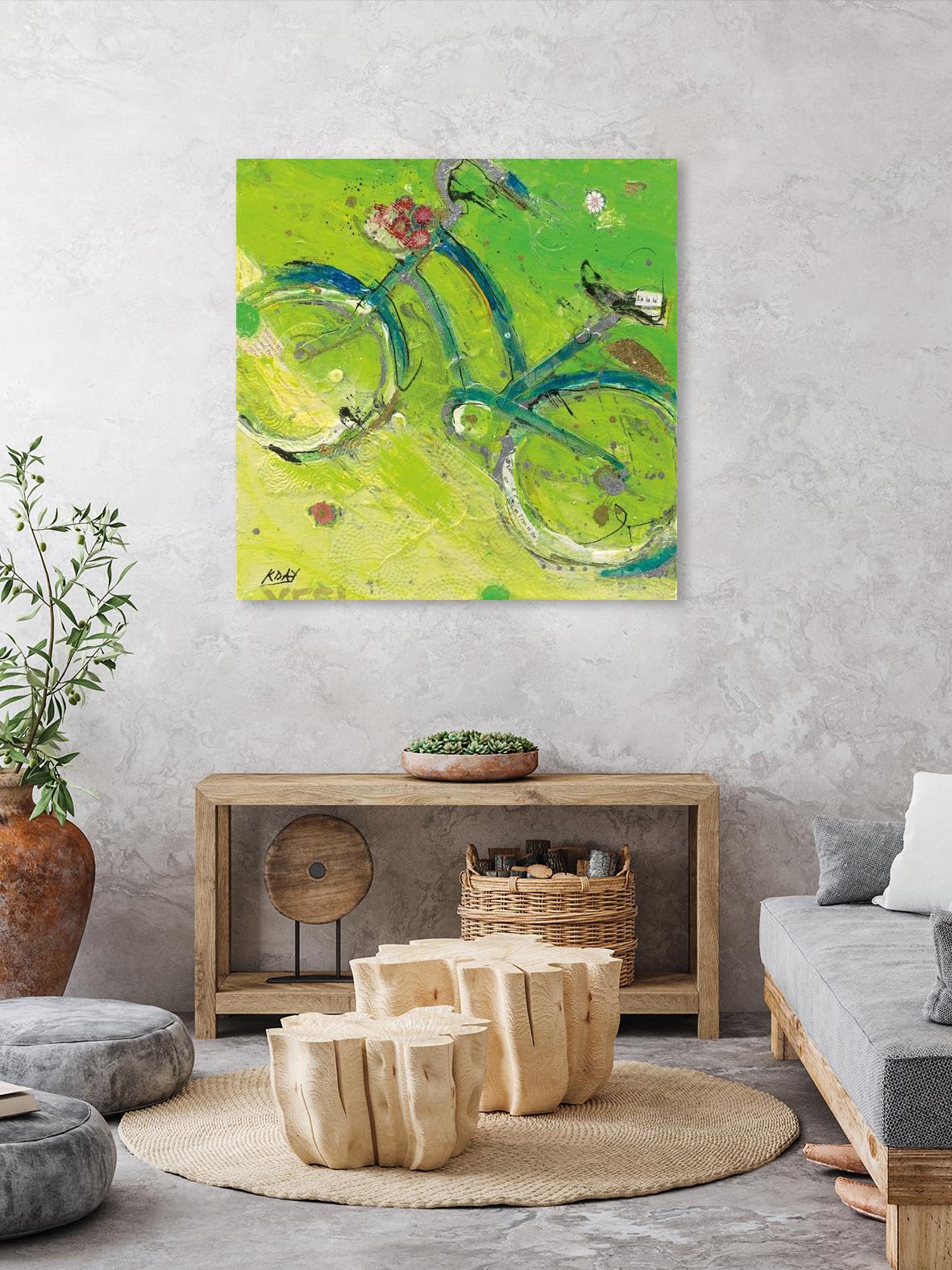 Yes by Kellie Day on GIANT ART - blue leisure
