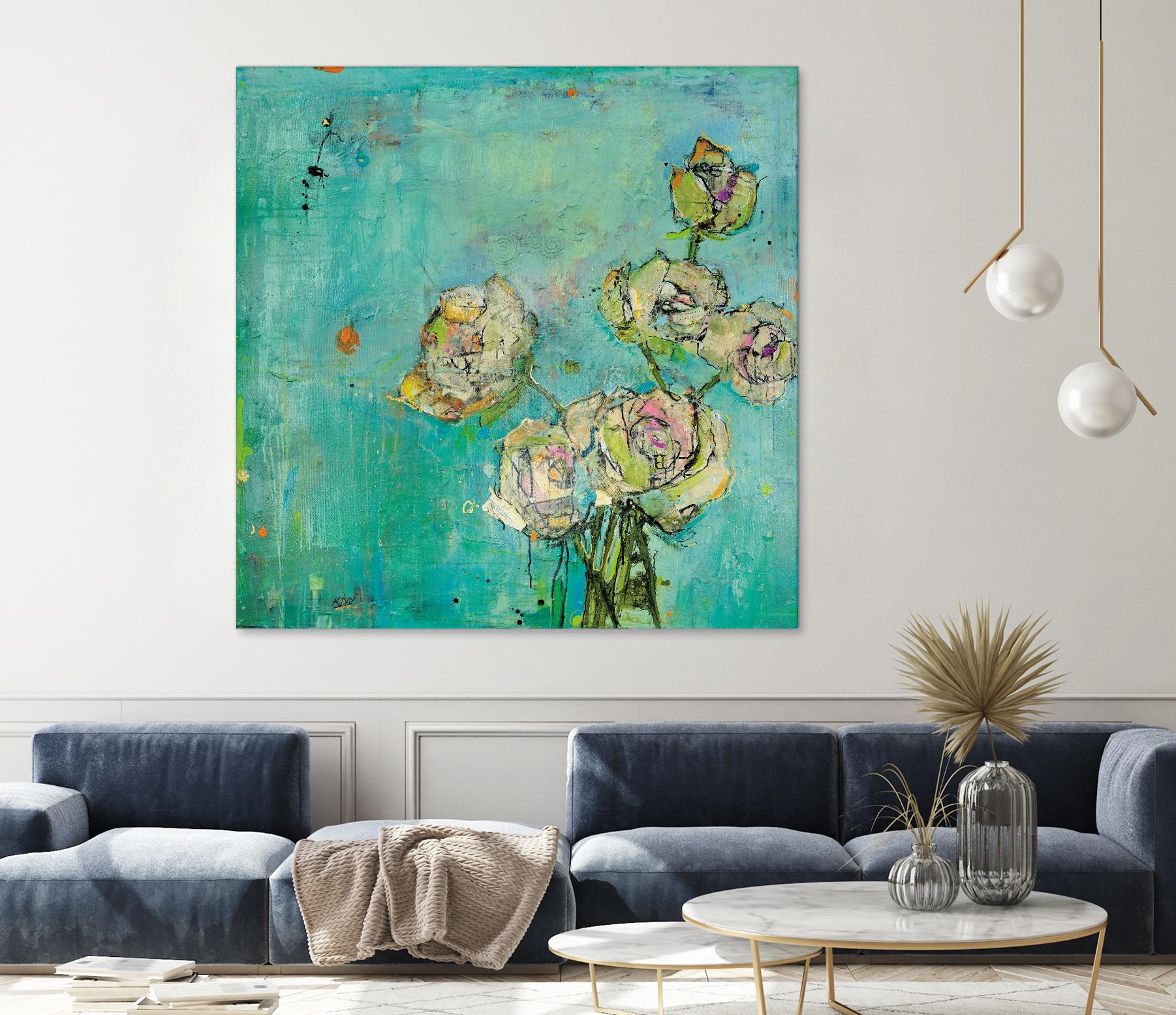 Effulgence by Kellie Day on GIANT ART - beige floral