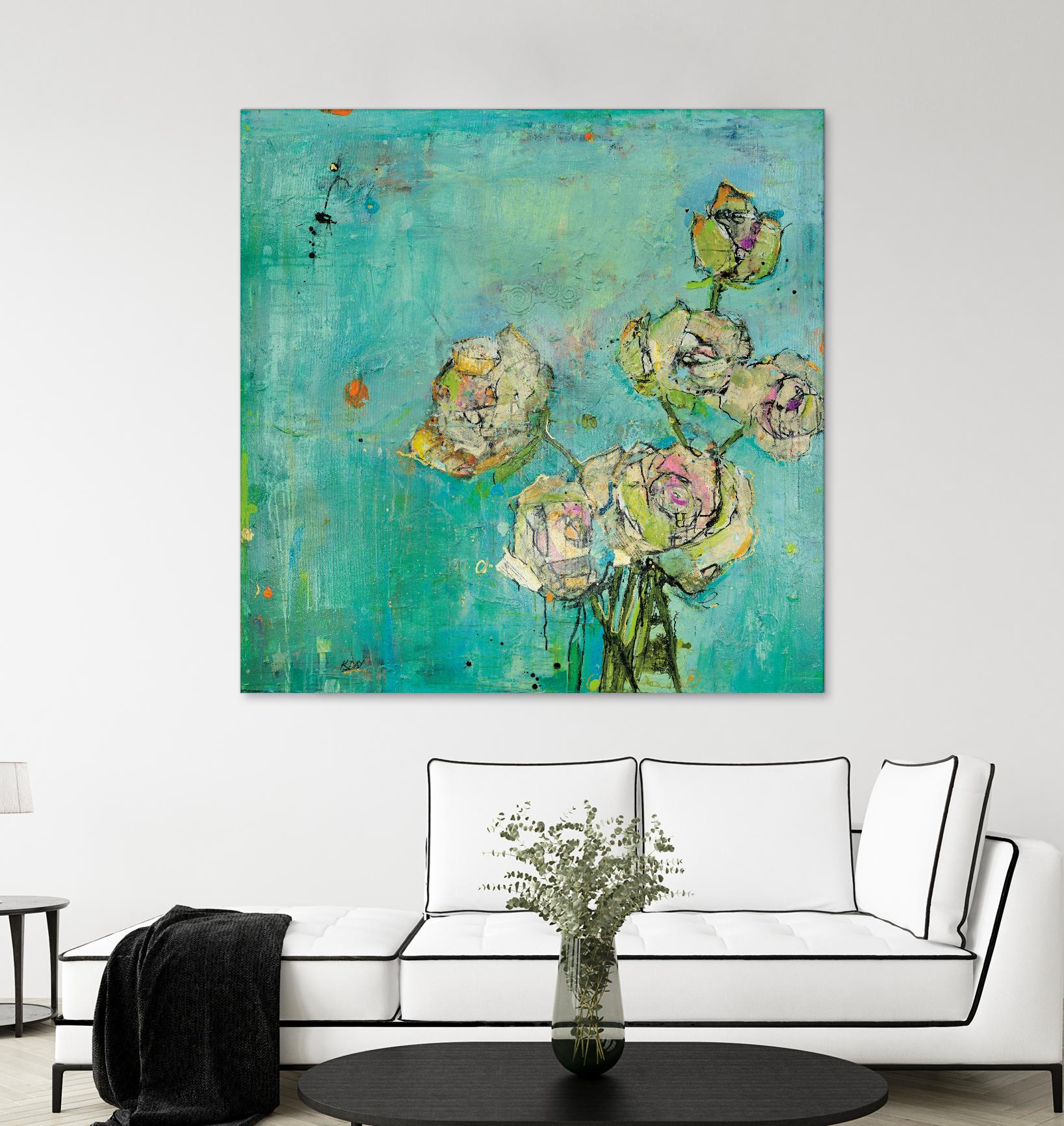 Effulgence by Kellie Day on GIANT ART - beige floral
