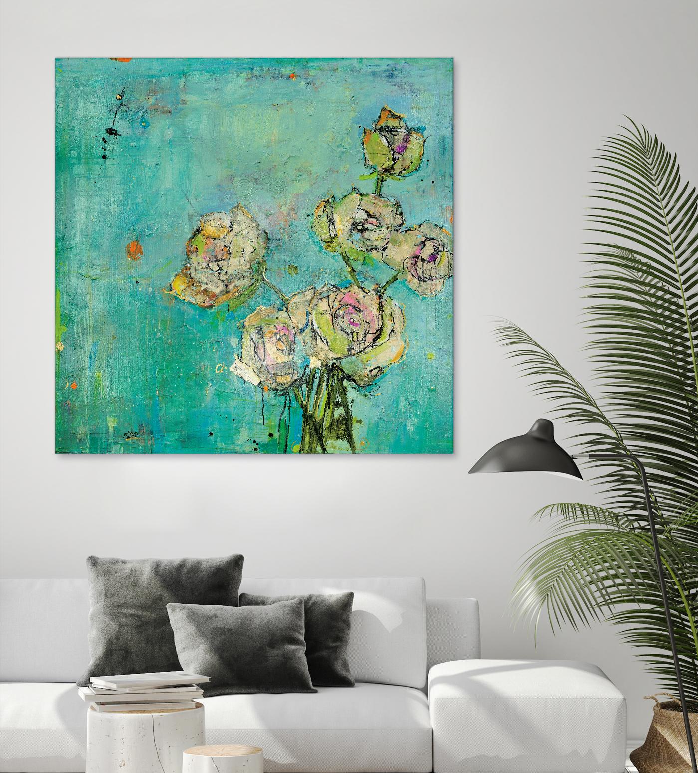 Effulgence by Kellie Day on GIANT ART - beige floral