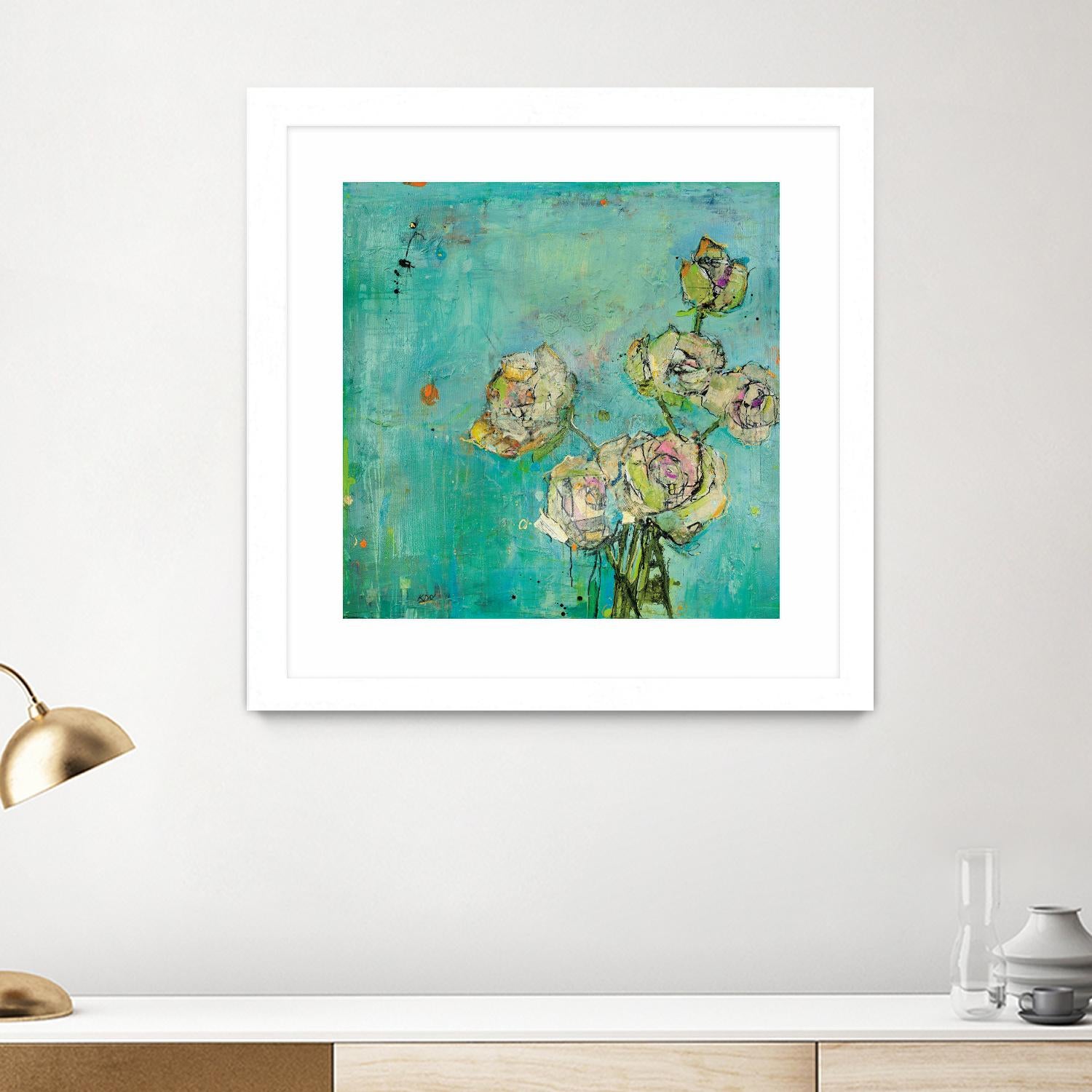 Effulgence by Kellie Day on GIANT ART - beige floral