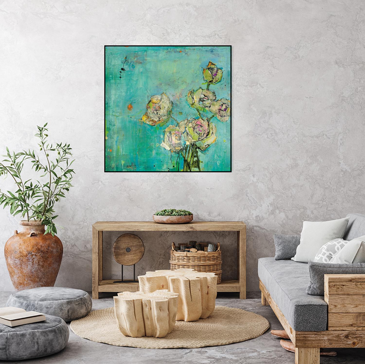 Effulgence by Kellie Day on GIANT ART - beige floral