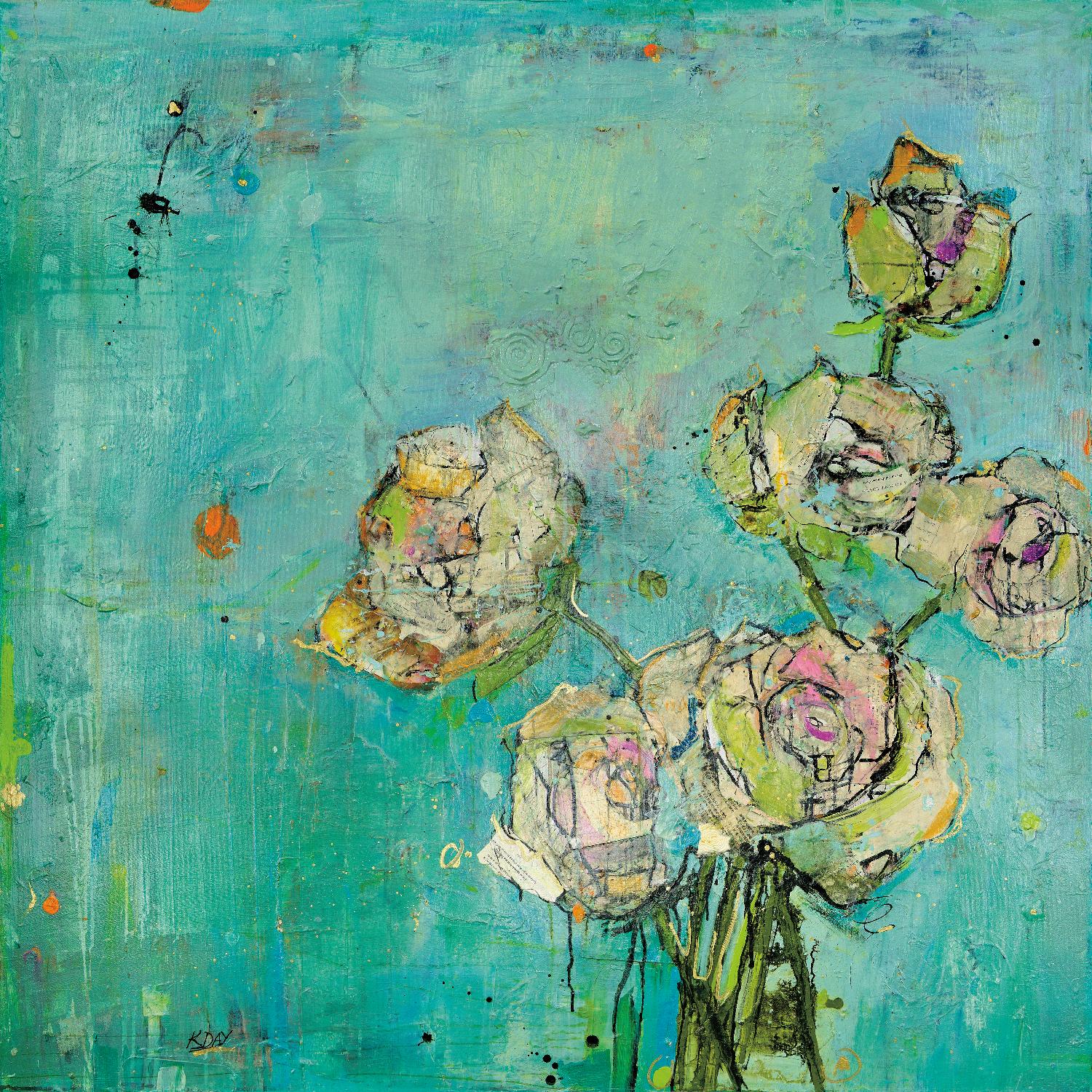 Effulgence by Kellie Day on GIANT ART - beige floral