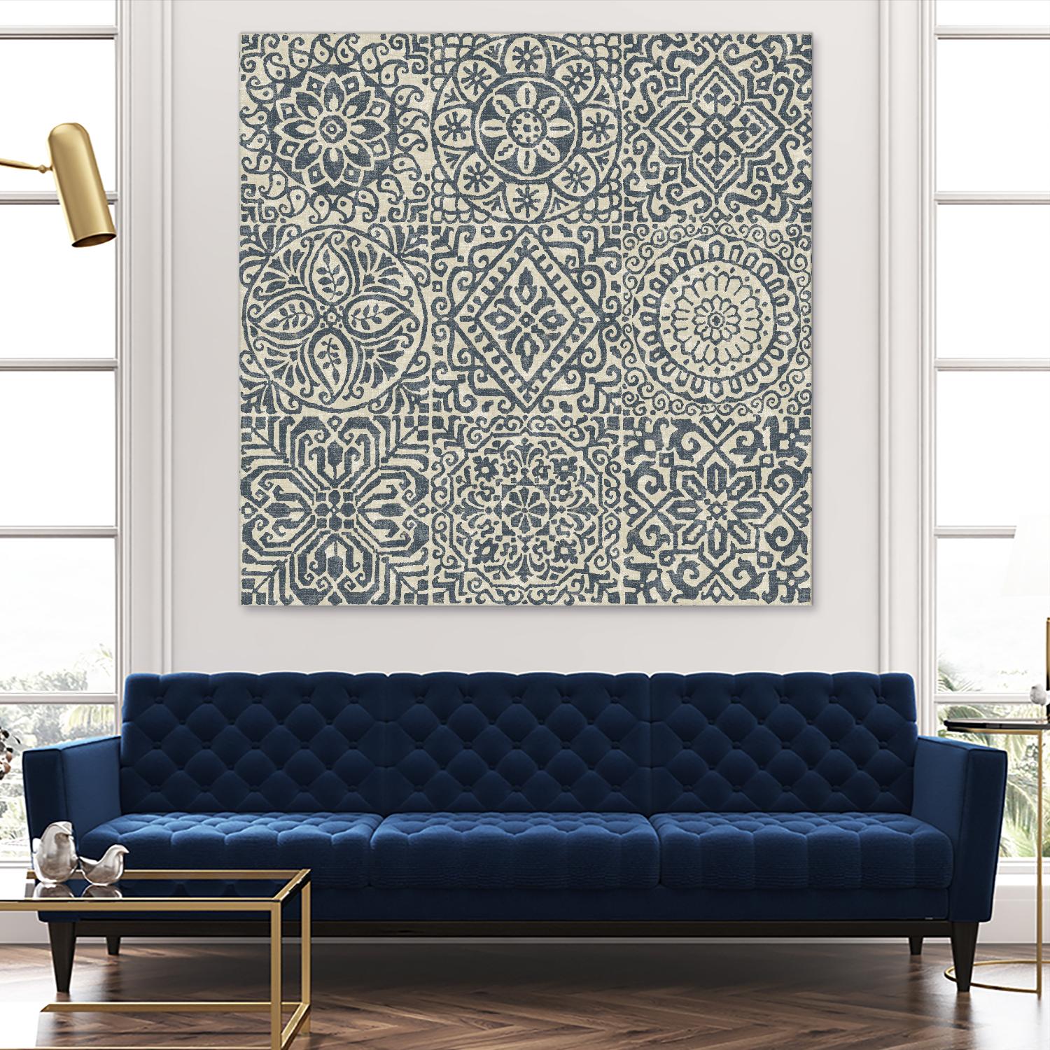 Stencil Tile Design by Wild Apple Portfolio on GIANT ART - white abstract