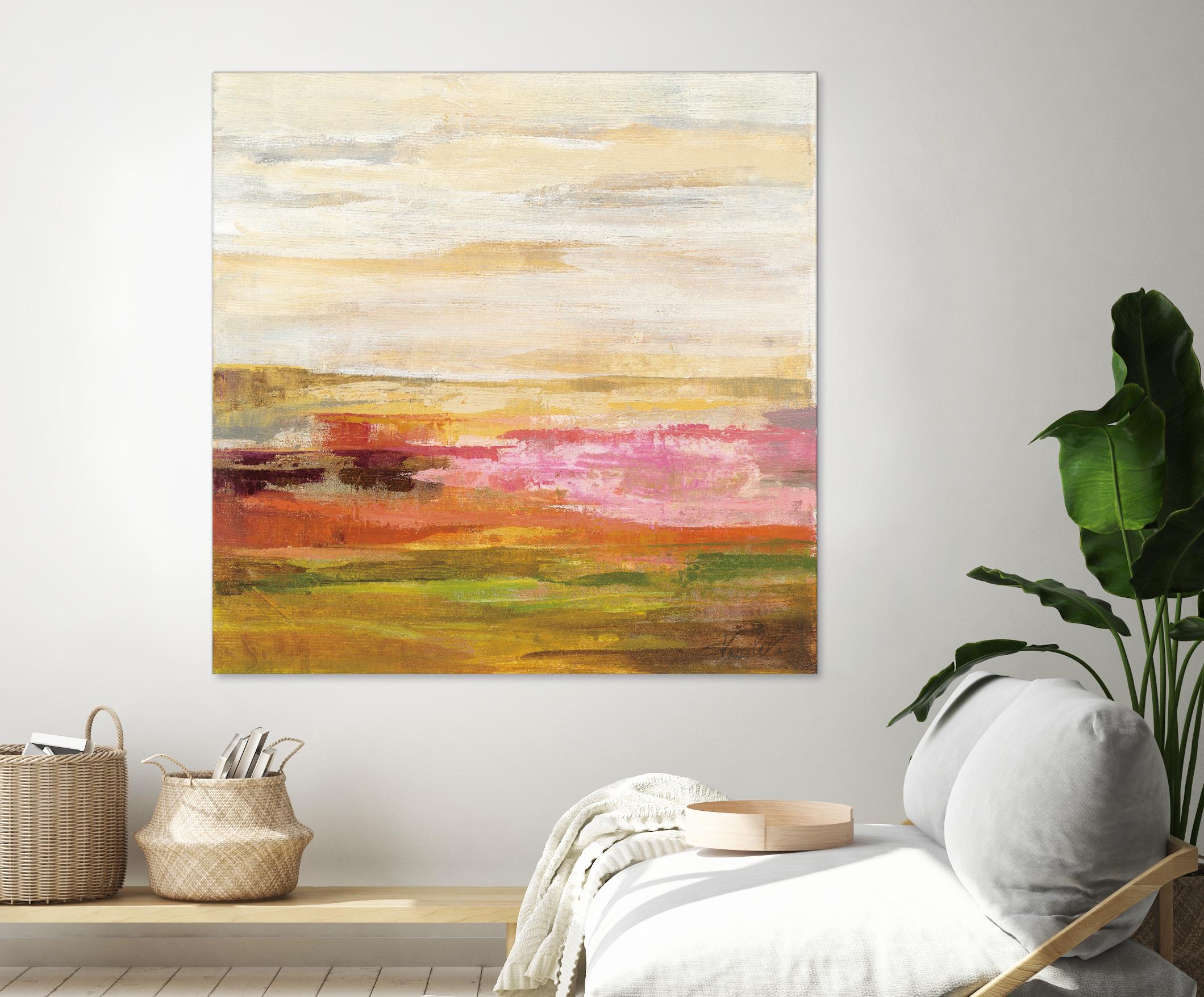 Fields in May II by Silvia Vassileva on GIANT ART - green abstract