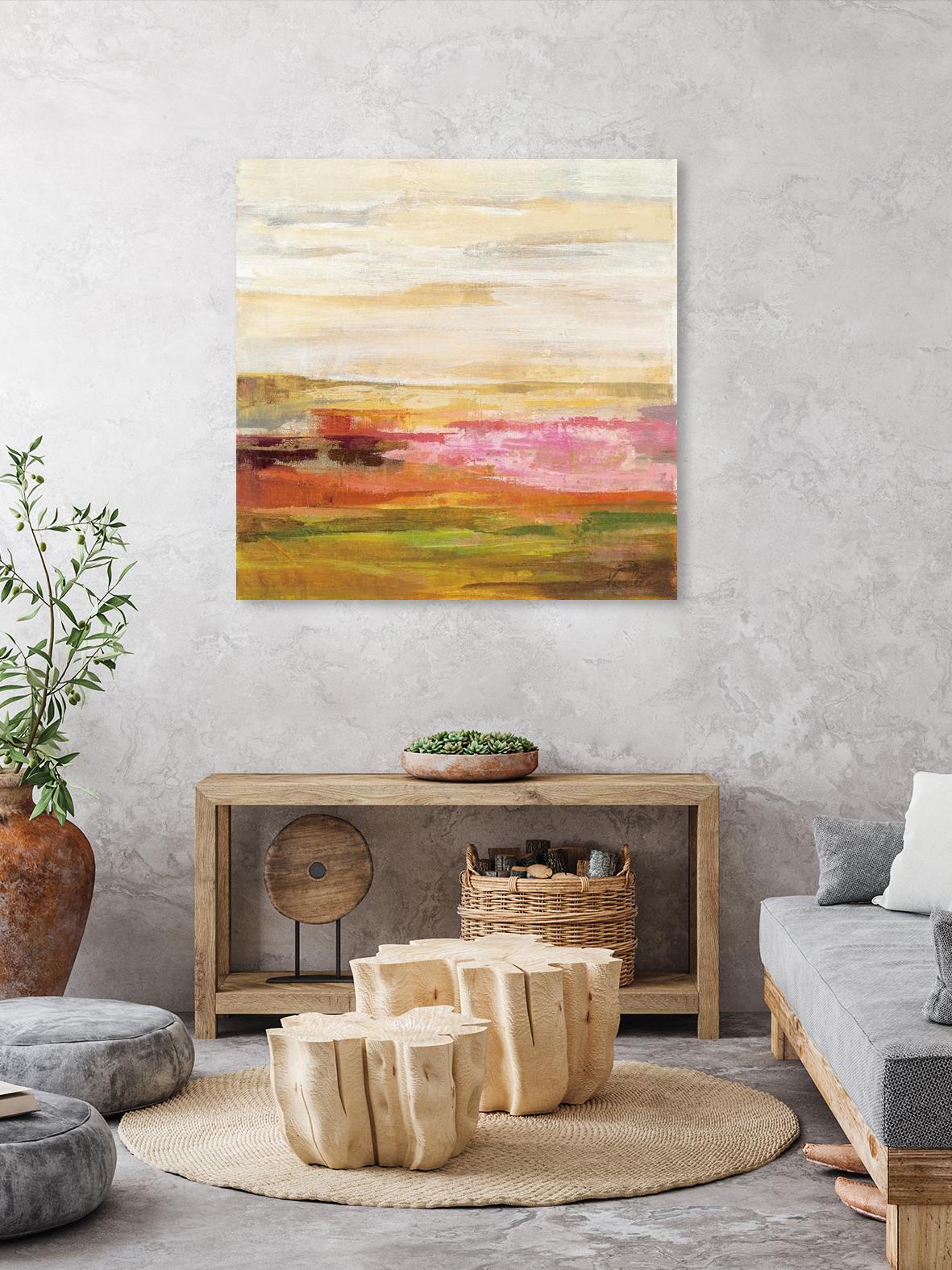 Fields in May II by Silvia Vassileva on GIANT ART - green abstract