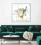Brooklyn Bridge by Avery Tillmon on GIANT ART - grey city scene