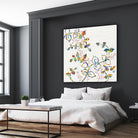 Rainbow Vines with Berries by Moira Hershey on GIANT ART - multi plants & trees natures