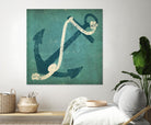 Nautical Anchor Blue by Ryan Fowler on GIANT ART - white nautical