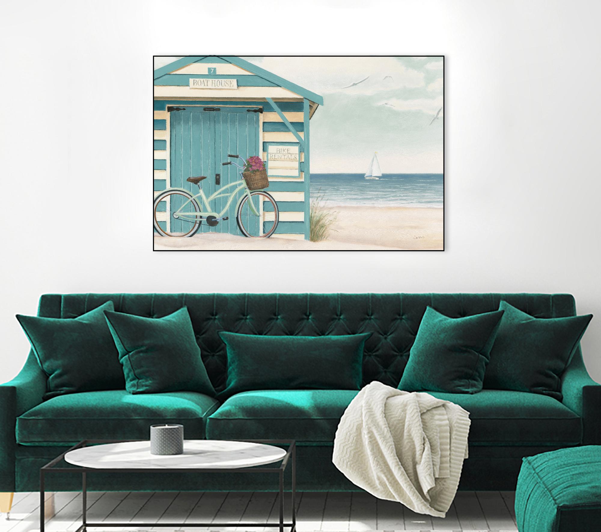 Beach Cruiser I by James Wiens on GIANT ART - beige nautical