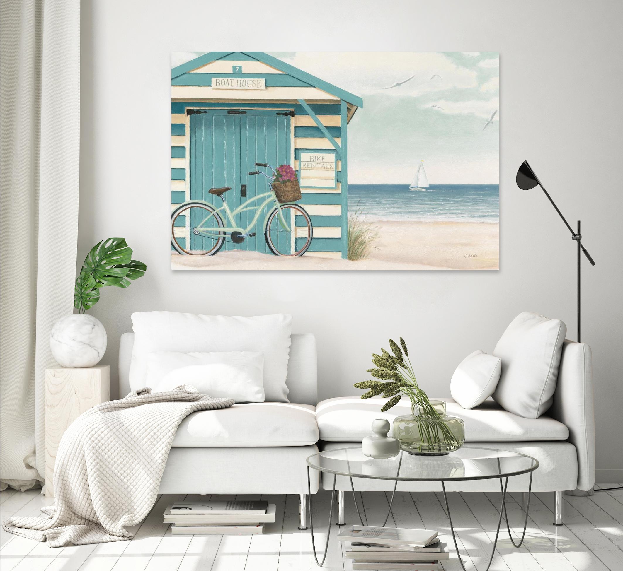 Beach Cruiser I by James Wiens on GIANT ART - blue costal canadien