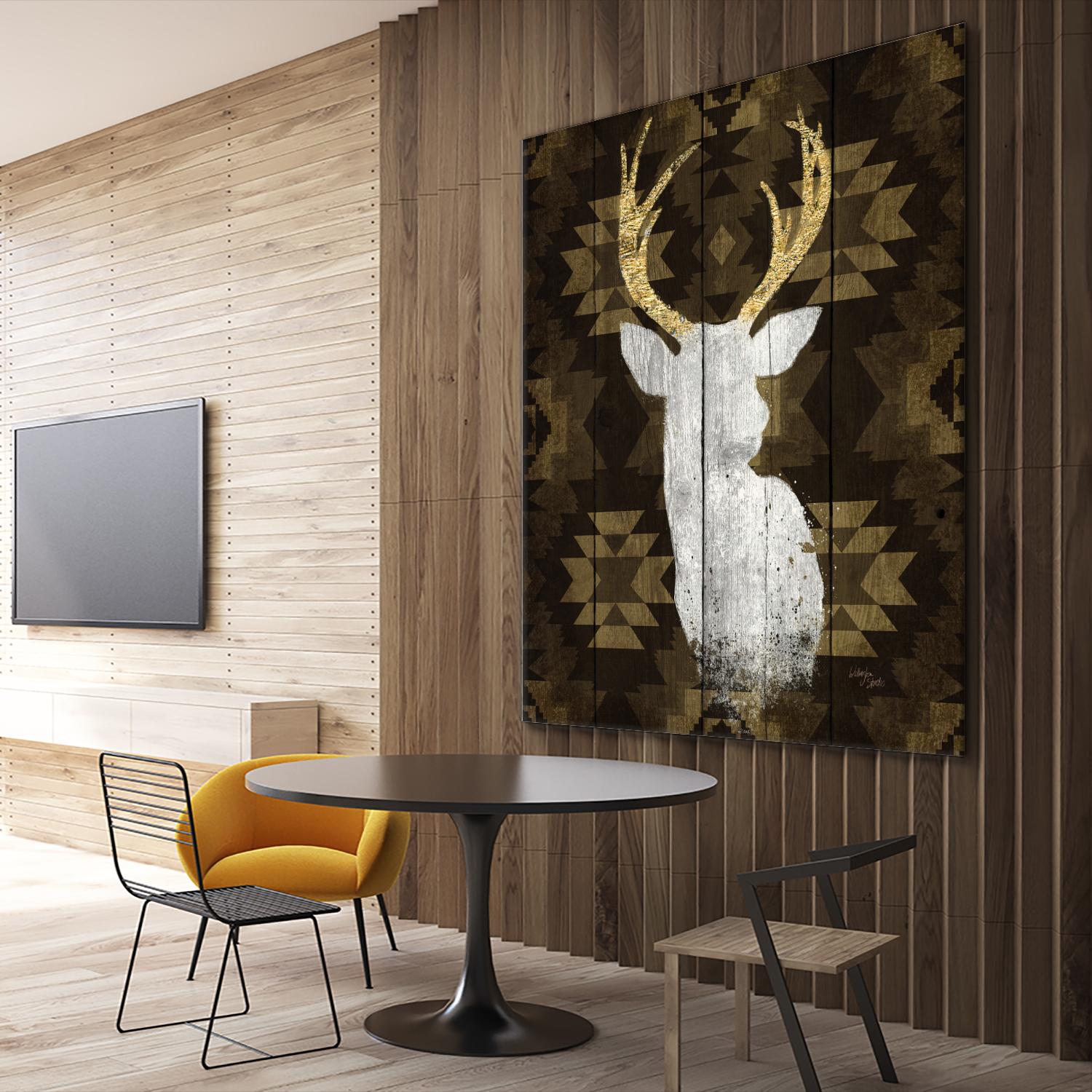 Precious Antlers II by Wellington Studio on GIANT ART - beige country look