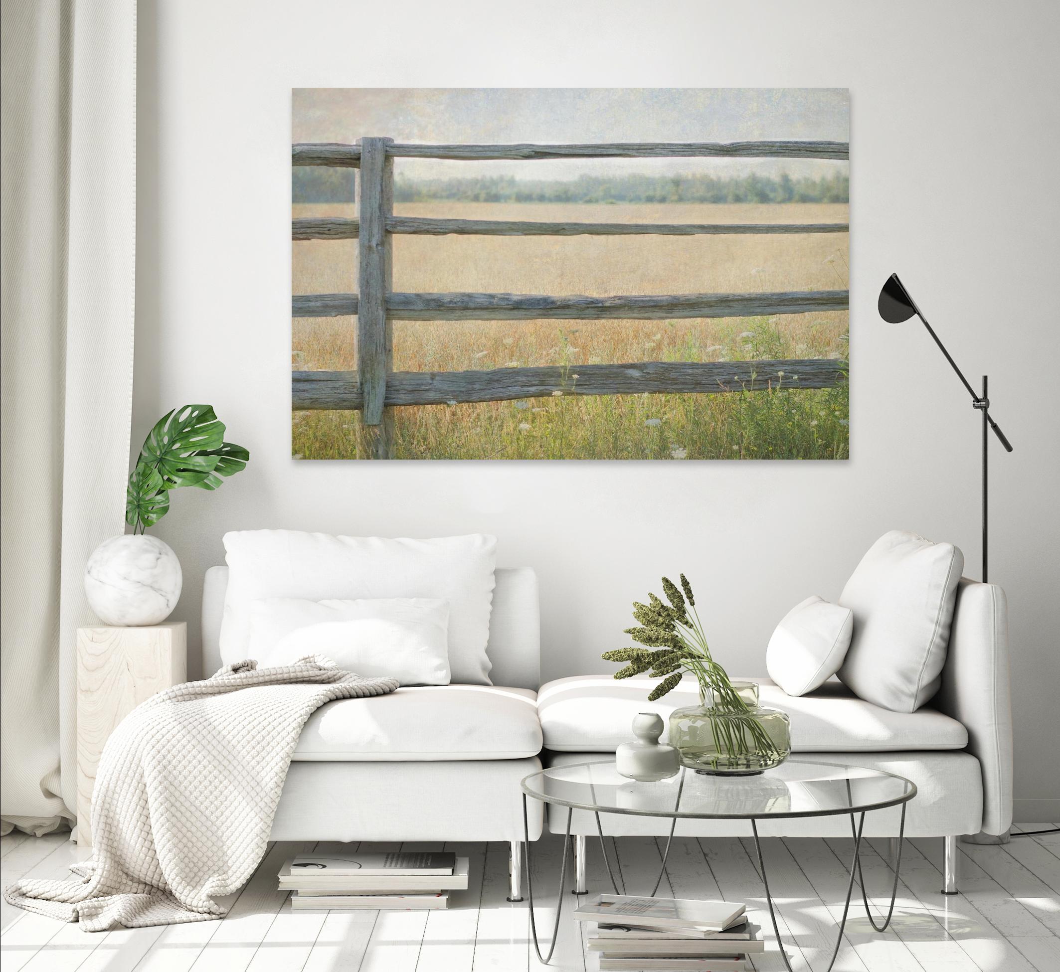 Edge of the Field by Elizabeth Urquhart on GIANT ART - grey landscape
