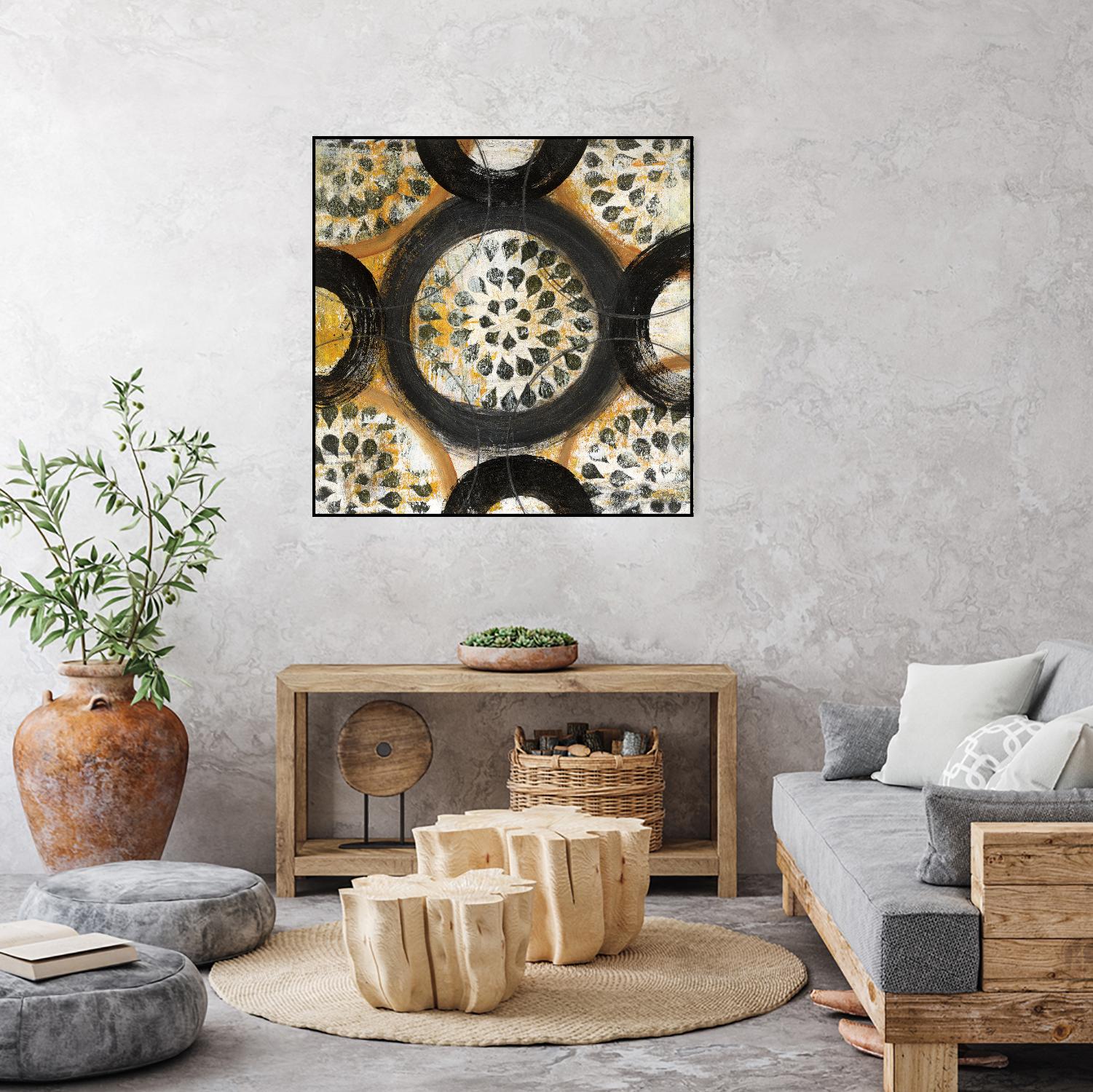 Inner Layer I by Cheryl Warrick on GIANT ART - yellow abstract