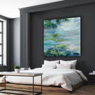 Lily Pond I by Silvia Vassileva on GIANT ART - blue landscape
