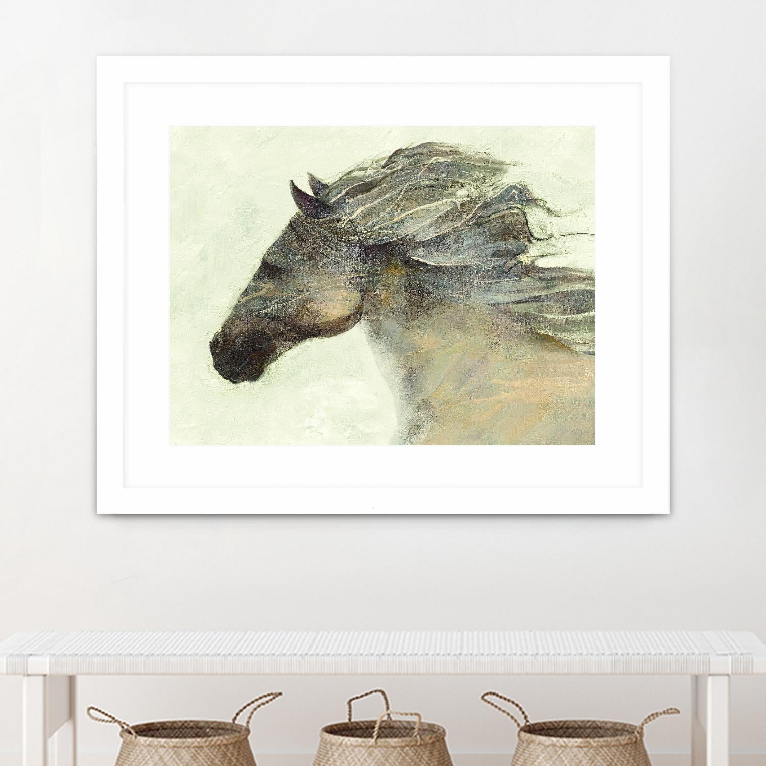 Into the Wind Ivory by Albena Hristova on GIANT ART - grey animals