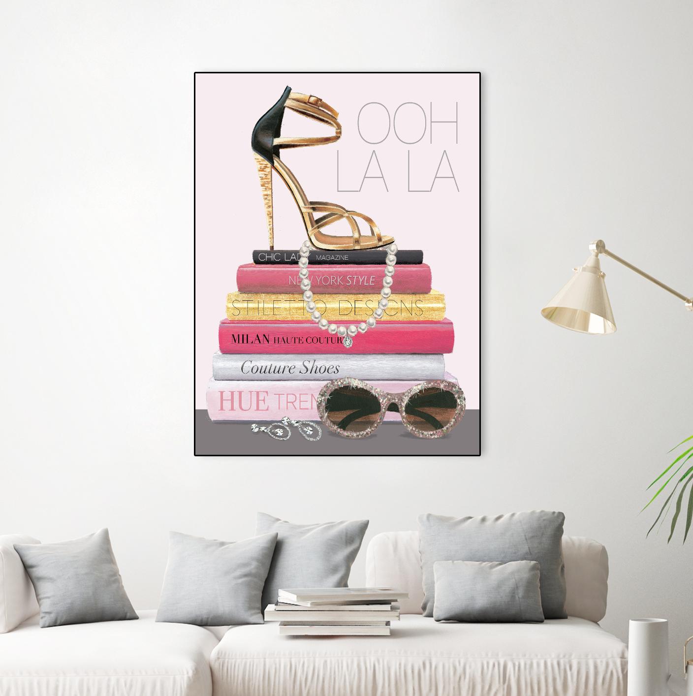 Paris Style I Gold and Black by Marco Fabiano on GIANT ART - grey fashion