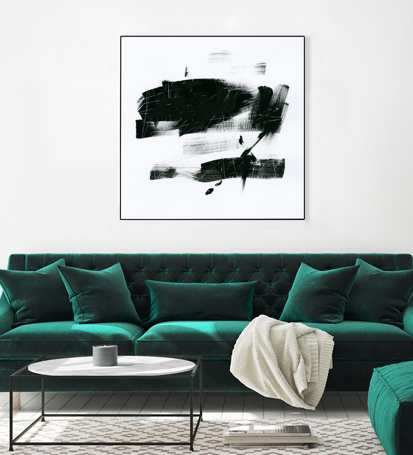 Gold and Black Elements 20 by Mike Schick on GIANT ART - black abstract