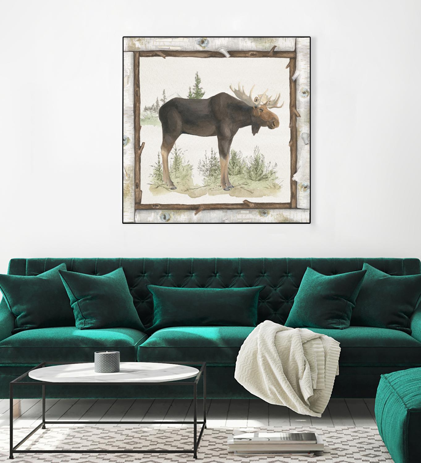 Family Cabin III by Beth Grove on GIANT ART - beige country look
