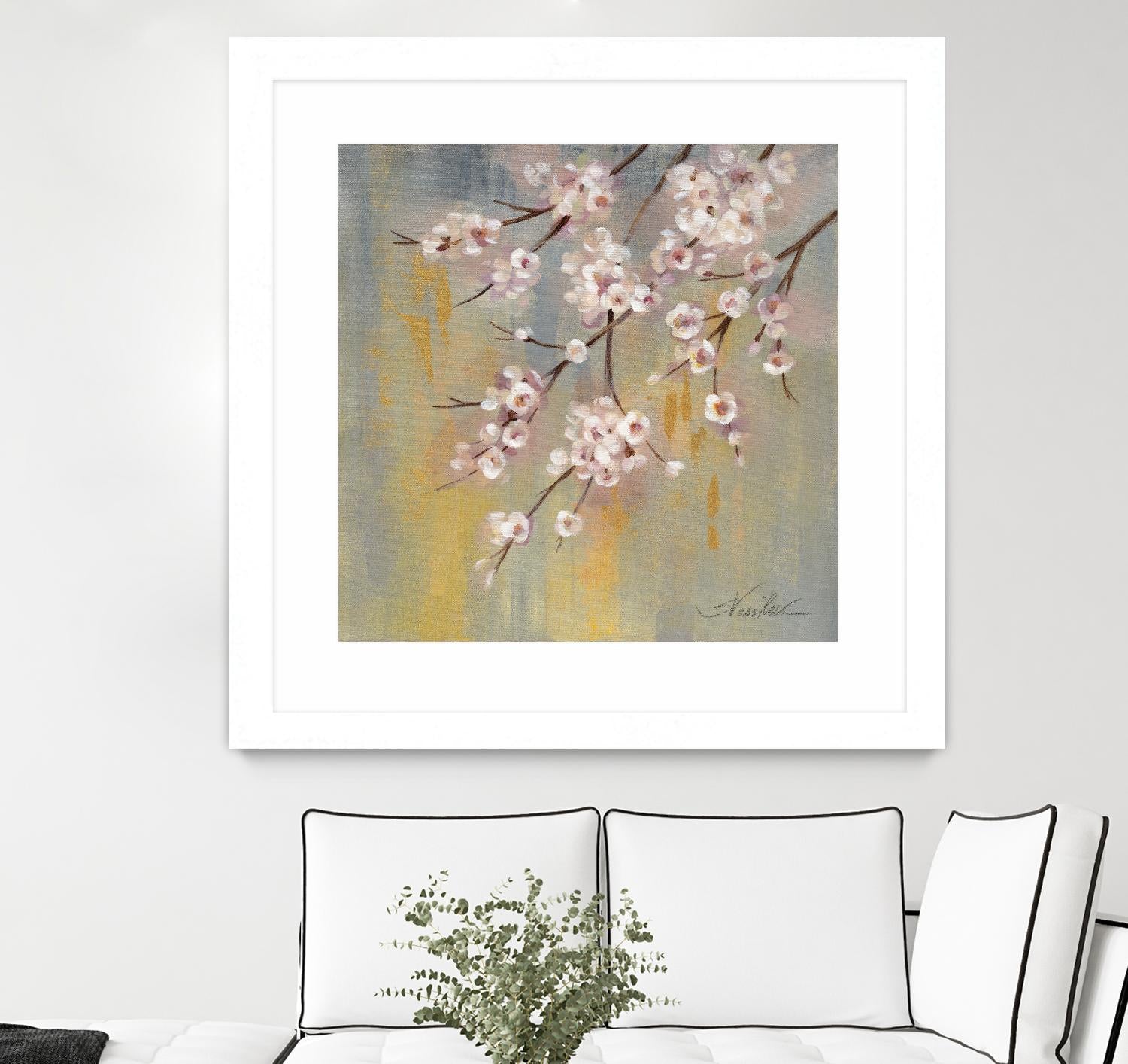 Cherry Cloud I by Silvia Vassileva on GIANT ART - yellow floral