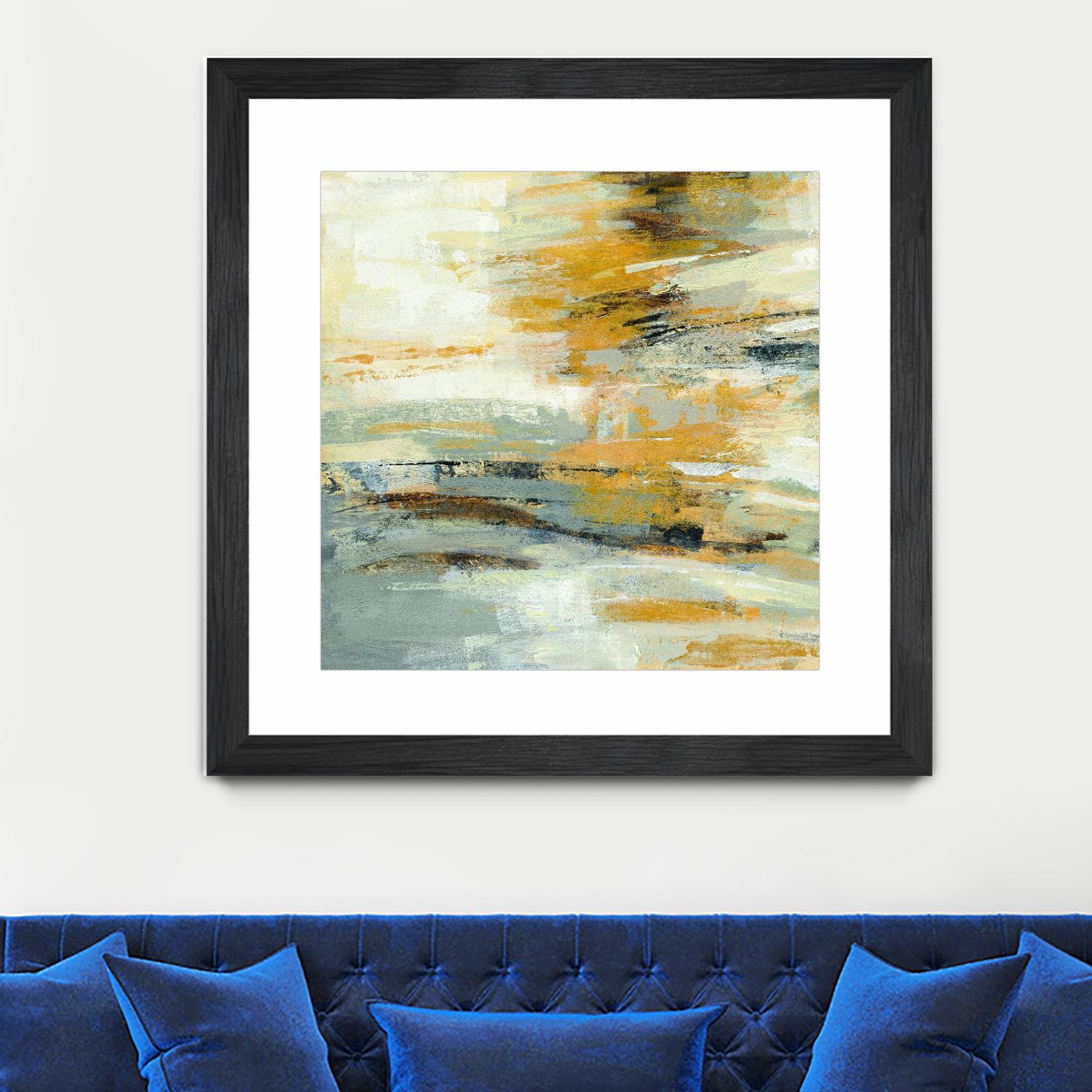 Golden Dust Crop by Silvia Vassileva on GIANT ART - beige abstract