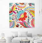Boho Paisley II by Portfolio on GIANT ART - blue floral