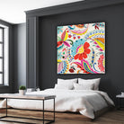 Boho Paisley II by Portfolio on GIANT ART - blue floral