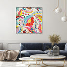 Boho Paisley II by Portfolio on GIANT ART - blue floral