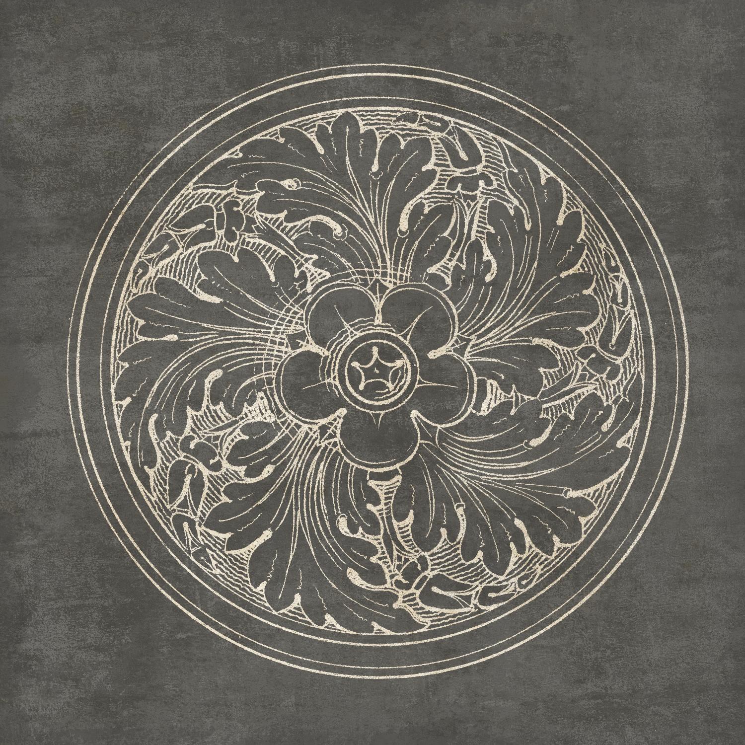 Rosette II Gray by Portfolio on GIANT ART - grey contemporary