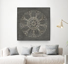 Rosette VII Gray by Portfolio on GIANT ART - grey contemporary