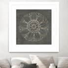 Rosette VII Gray by Portfolio on GIANT ART - grey contemporary