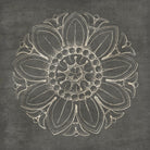 Rosette VII Gray by Portfolio on GIANT ART - grey contemporary