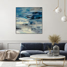 Indigo Wave by Silvia Vassileva on GIANT ART - black abstract