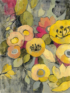 Yellow Floral Duo II by Silvia Vassileva on GIANT ART - grey floral