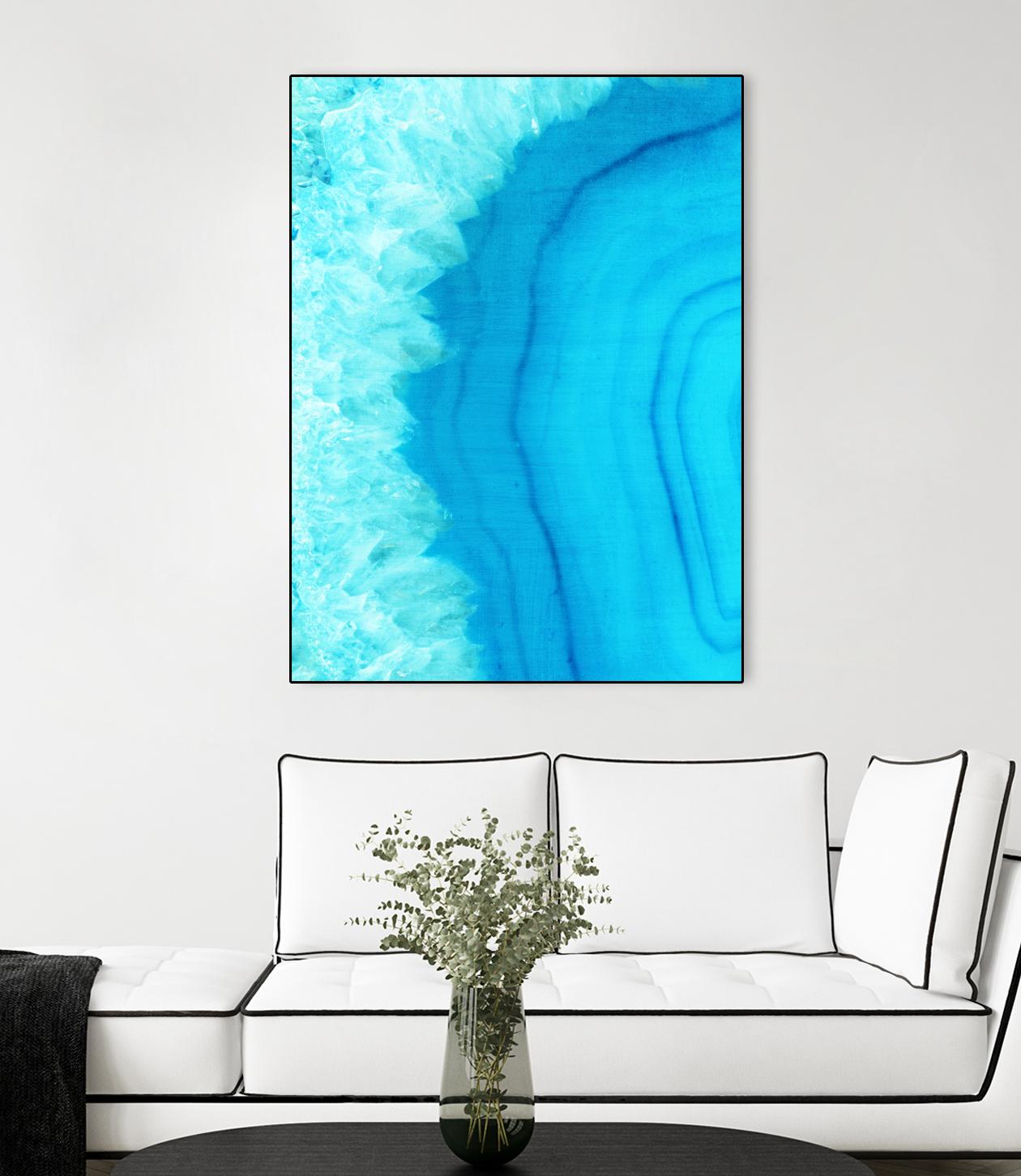Agate Geode I by Portfolio on GIANT ART - blue contemporary