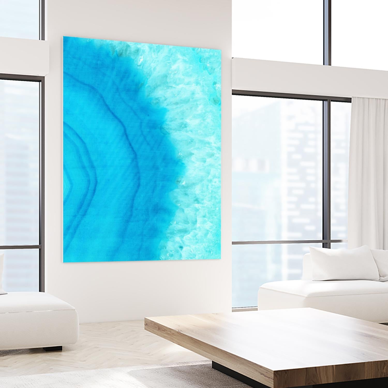 Agate Geode II by Portfolio on GIANT ART - blue contemporary