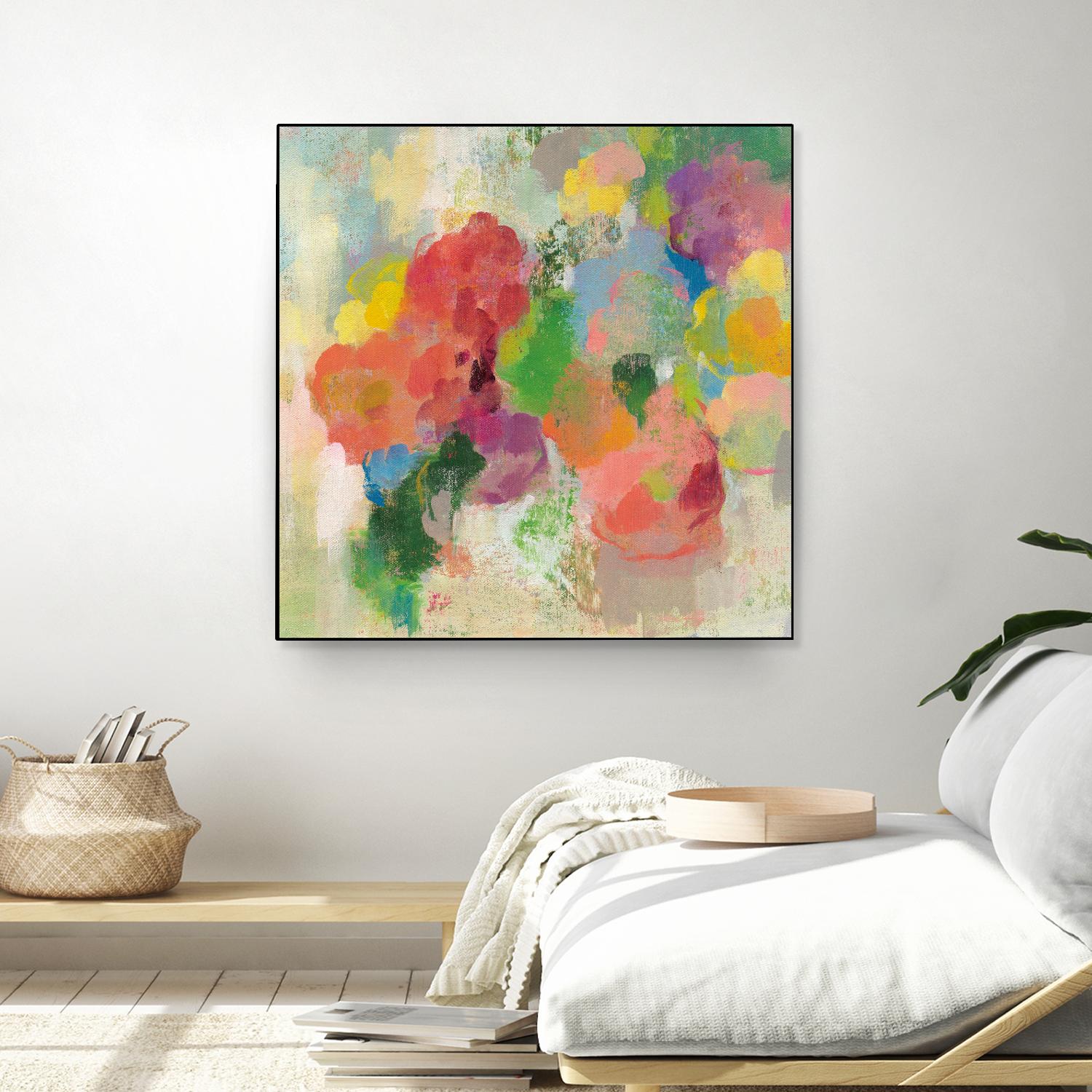 Colorful Garden III by Silvia Vassileva on GIANT ART - green floral